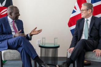 William Ruto with UK Prime Minister Keir Starmer