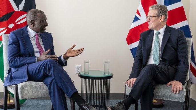 William Ruto with UK Prime Minister Keir Starmer